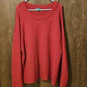Dip Red Women's Crew Neck Sweater